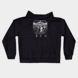 SR-71 Blackbird Airforce Pilot Gift Modern Warbird Kids Hoodie